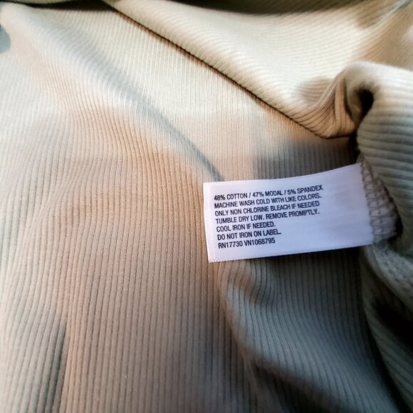 A New Day Light Green Sleeveless Ribbed Top Size XL Cotton Blend Comfortable fit - Picture 7 of 8